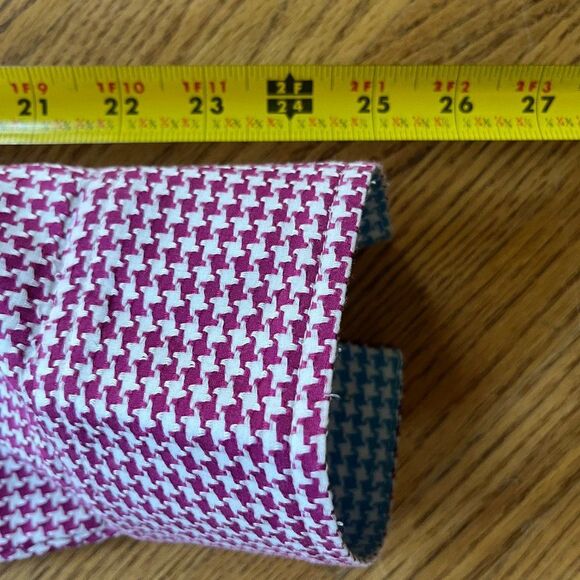 MR TURK Purple Houndstooth Long Sleeve Button Up Shirt   Men’s Size Medium - Picture 10 of 10